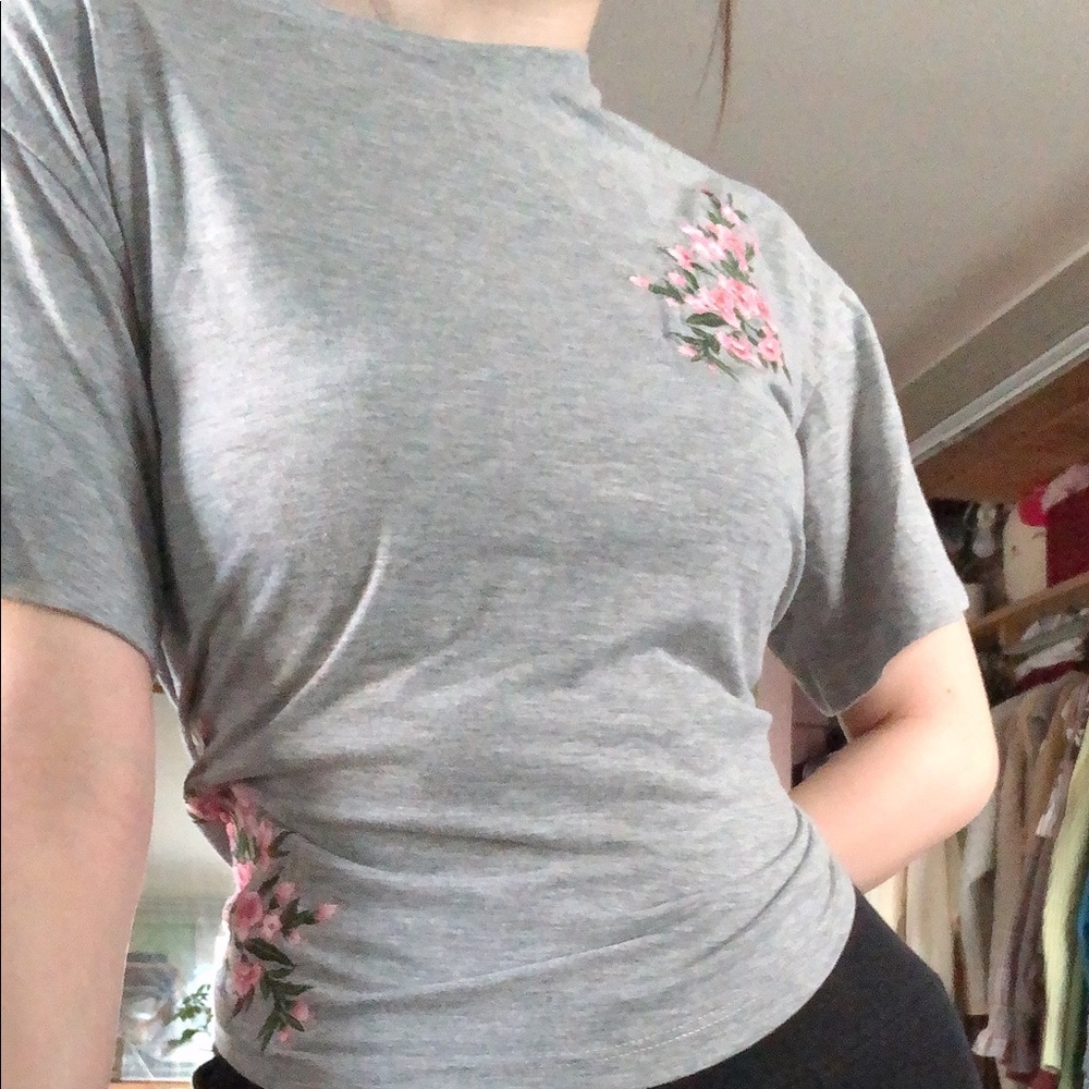 embroidered T-shirt